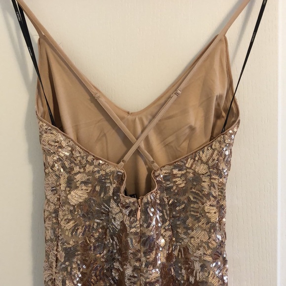 Forever 21 Rose Gold Sequin Dress - Picture 3 of 5